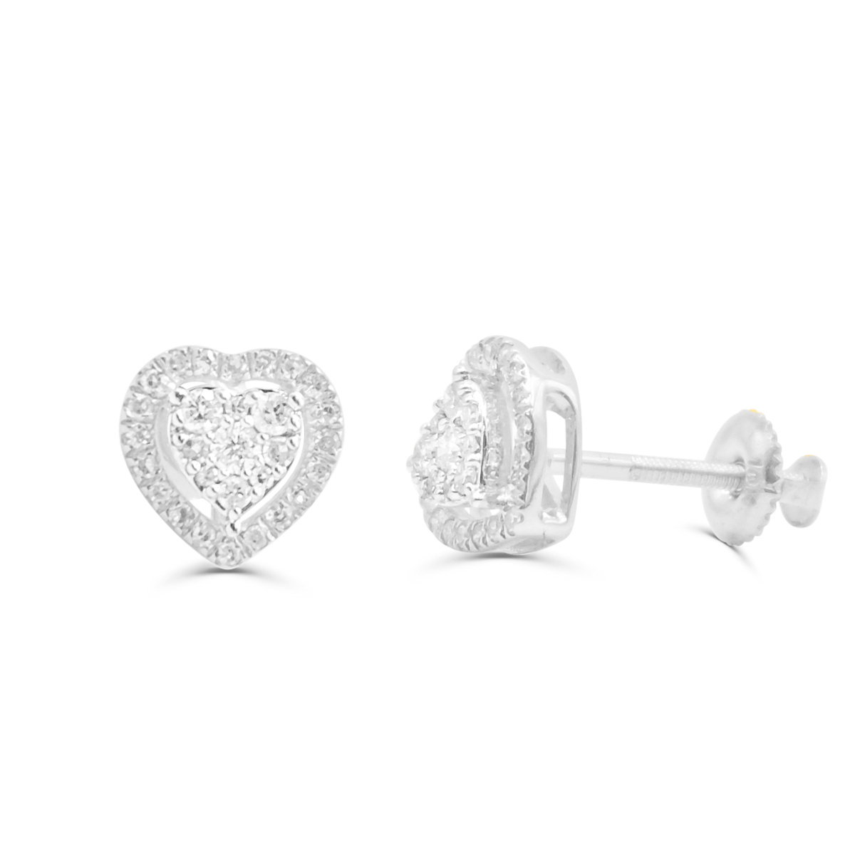 10K Yellow Gold Diamond Earring