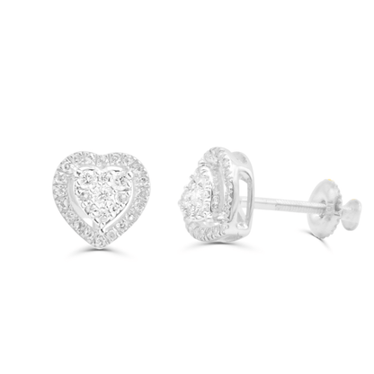 10K Yellow Gold Diamond Earring