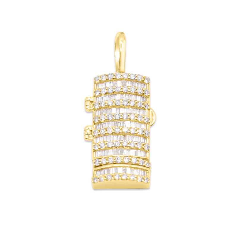 10K Gold Diamond Pendant 1.55CT