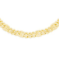 6.5mm 10K Gold Diamond Cuban Link Chain