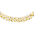8mm 10K Gold Diamond Cuban Link Necklace