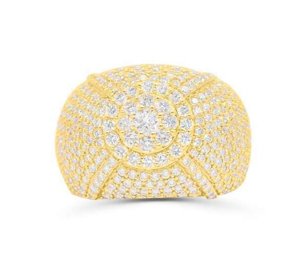 14K Gold Diamond Men's Ring