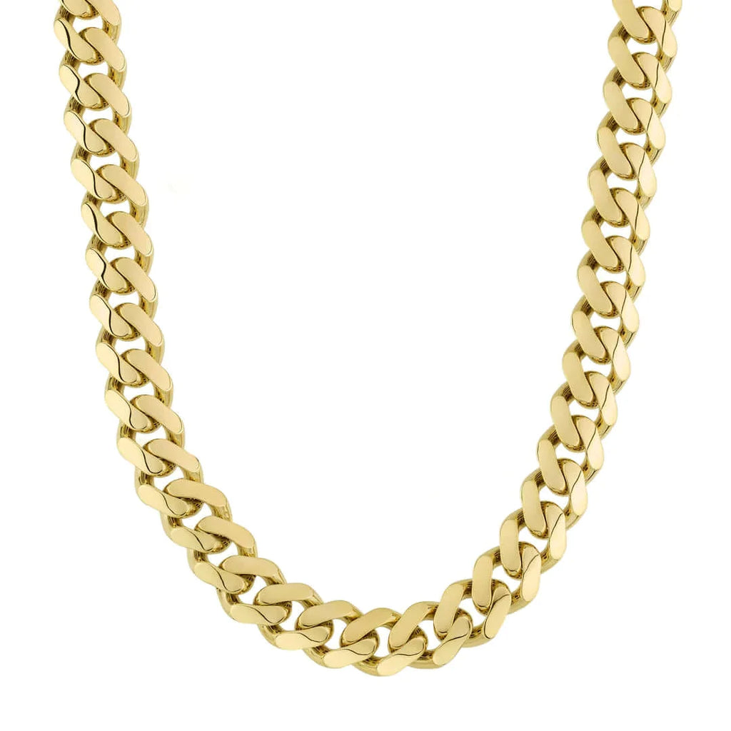 Yellow Gold 10K Classic Yellow Gold Plain Monaco Chain