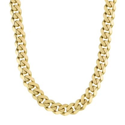 Yellow Gold 10K Classic Yellow Gold Plain Monaco Chain
