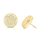 10K Yellow Gold Diamond Earring