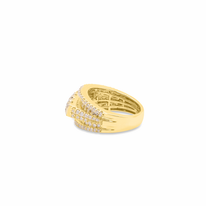 10K Gold Diamond Men's Ring 2.50CT