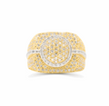 10K Gold Diamond Men's Ring 2.85CT