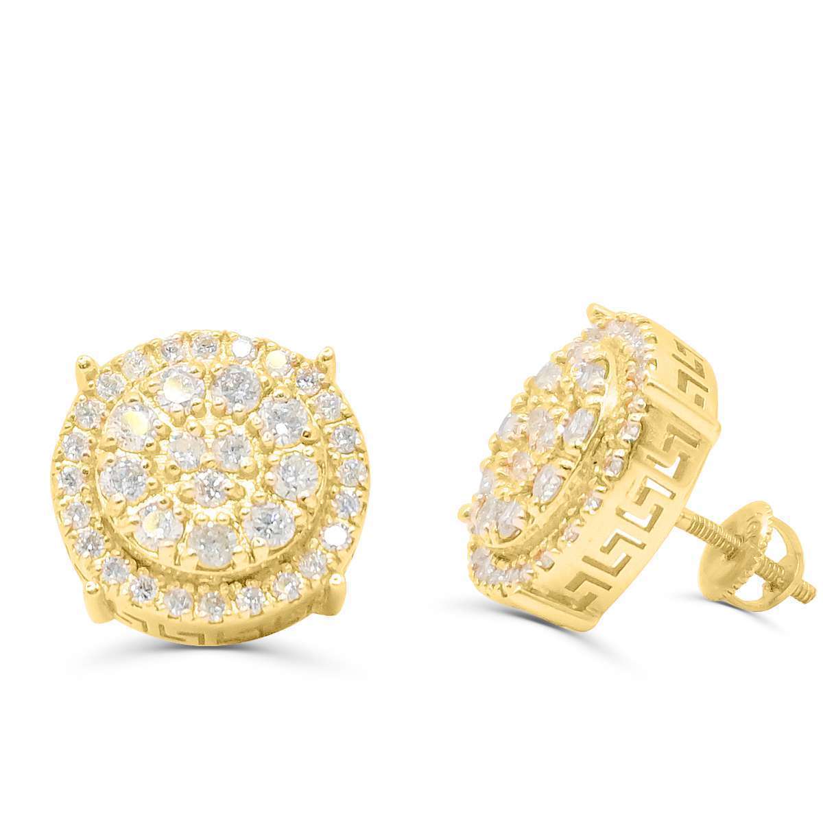10K Yellow Gold Diamond Earring