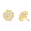 10K Yellow Gold Diamond Earring