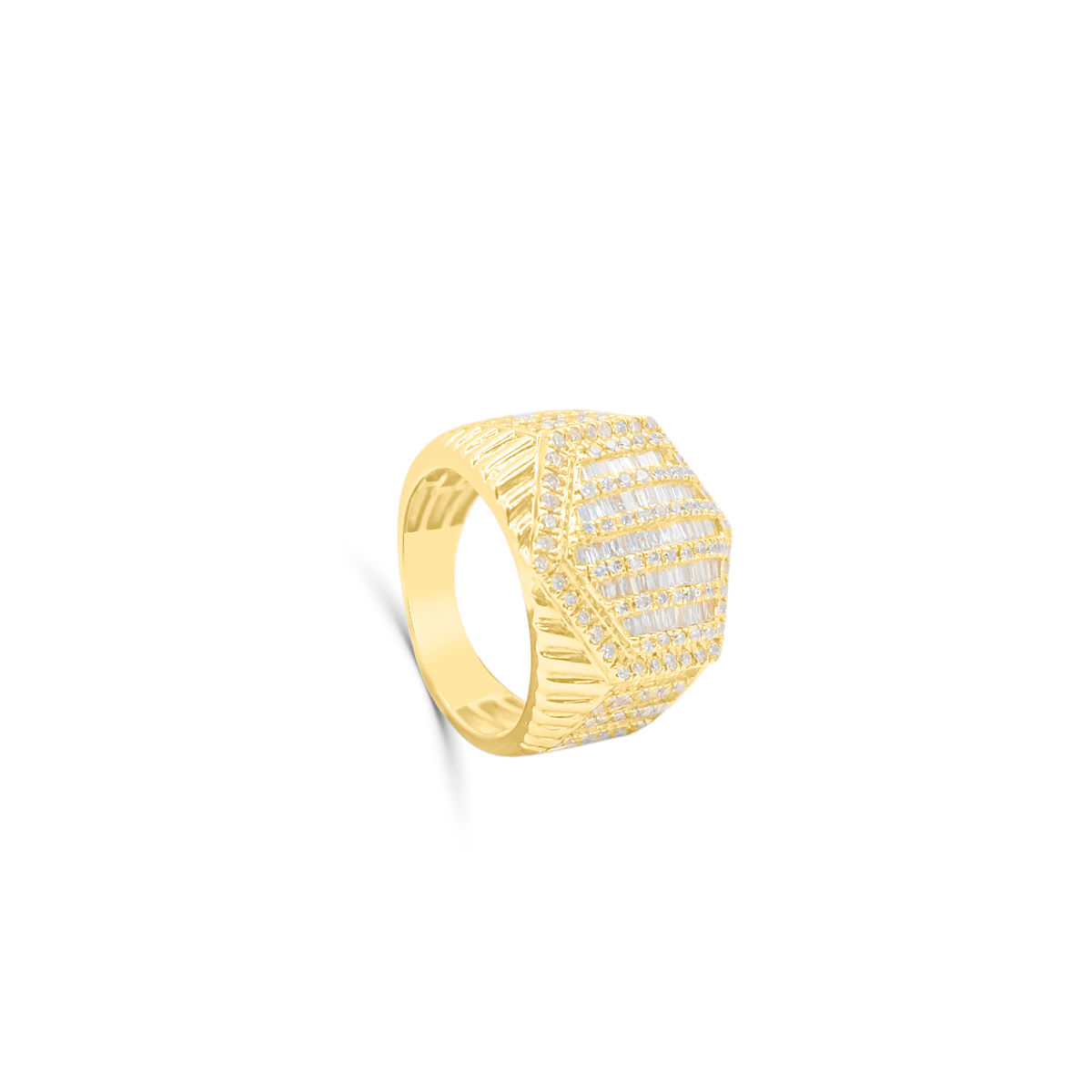 10K Gold Diamond Men's Ring 2.30CT