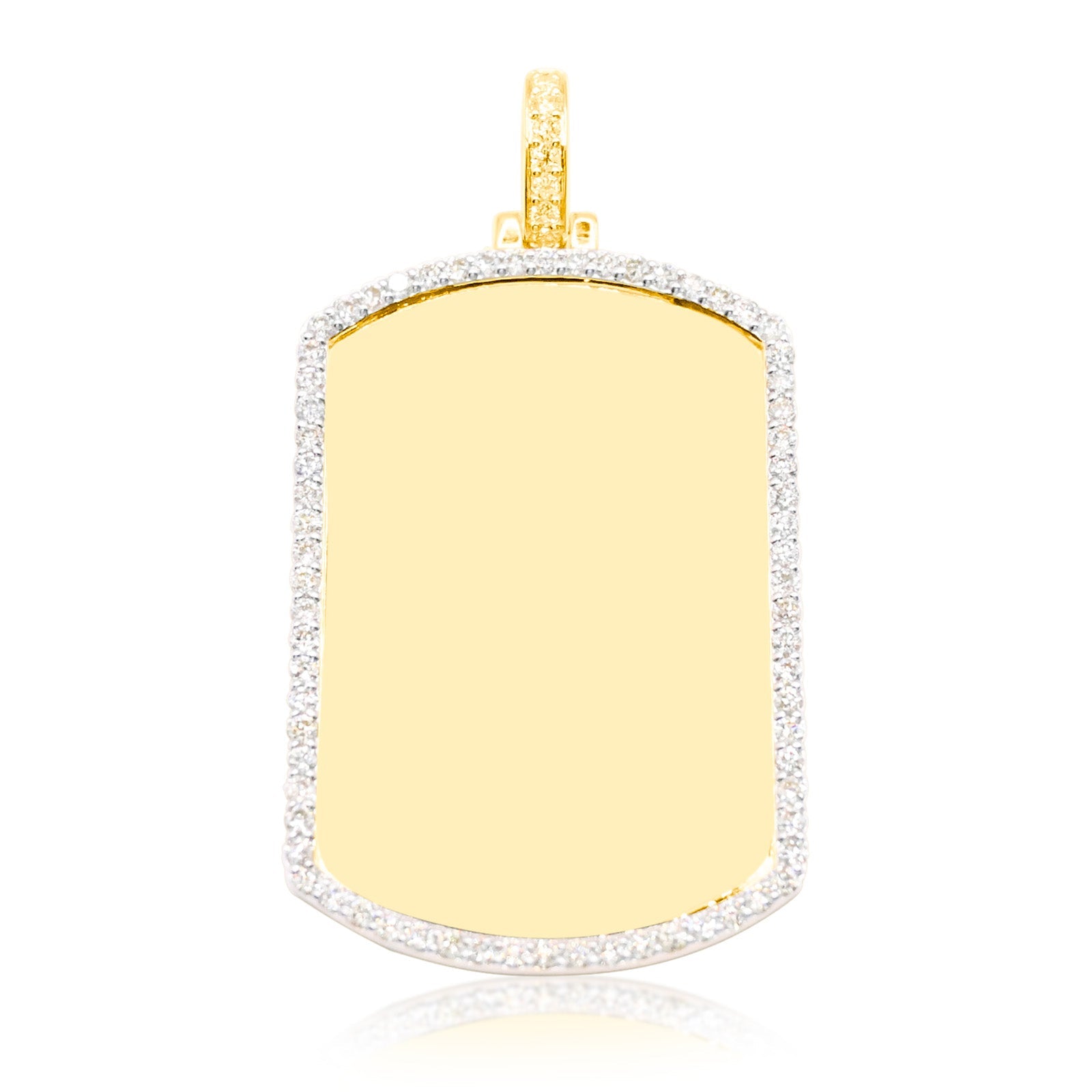10K Gold Diamond Custom Memory Pendant 2.30CT