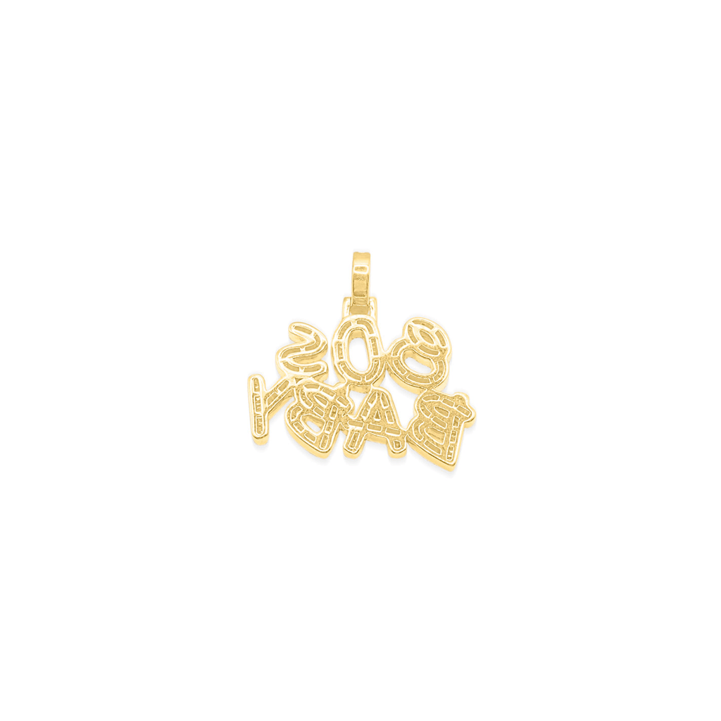 10K Gold Diamond BosBaby Pendant 2.45CT
