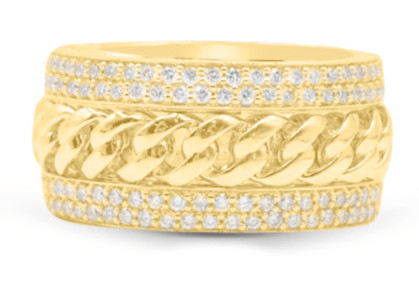 10K Gold Diamond Men's Ring 2.50CT