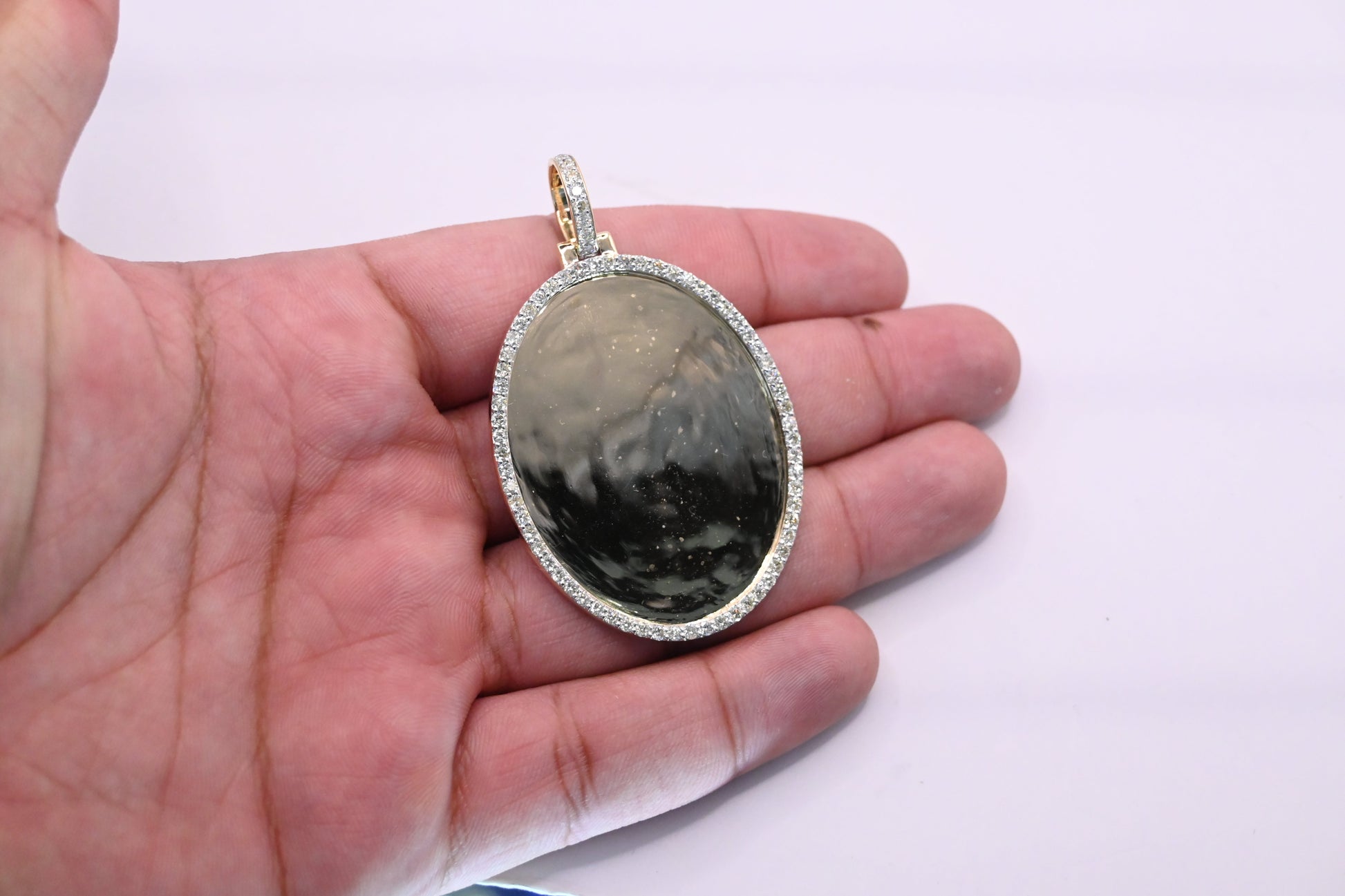 10K Gold Diamond Custom Memory Pendant 2.50CT