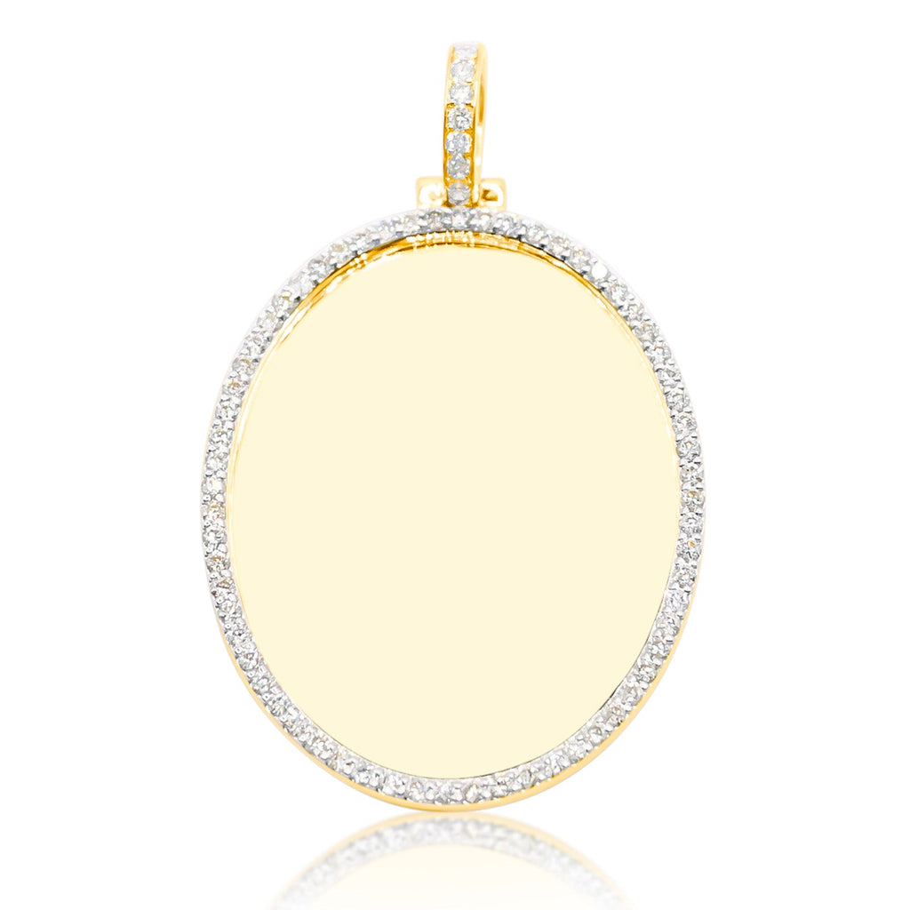 10K Gold Diamond Custom Memory Pendant 2.50CT