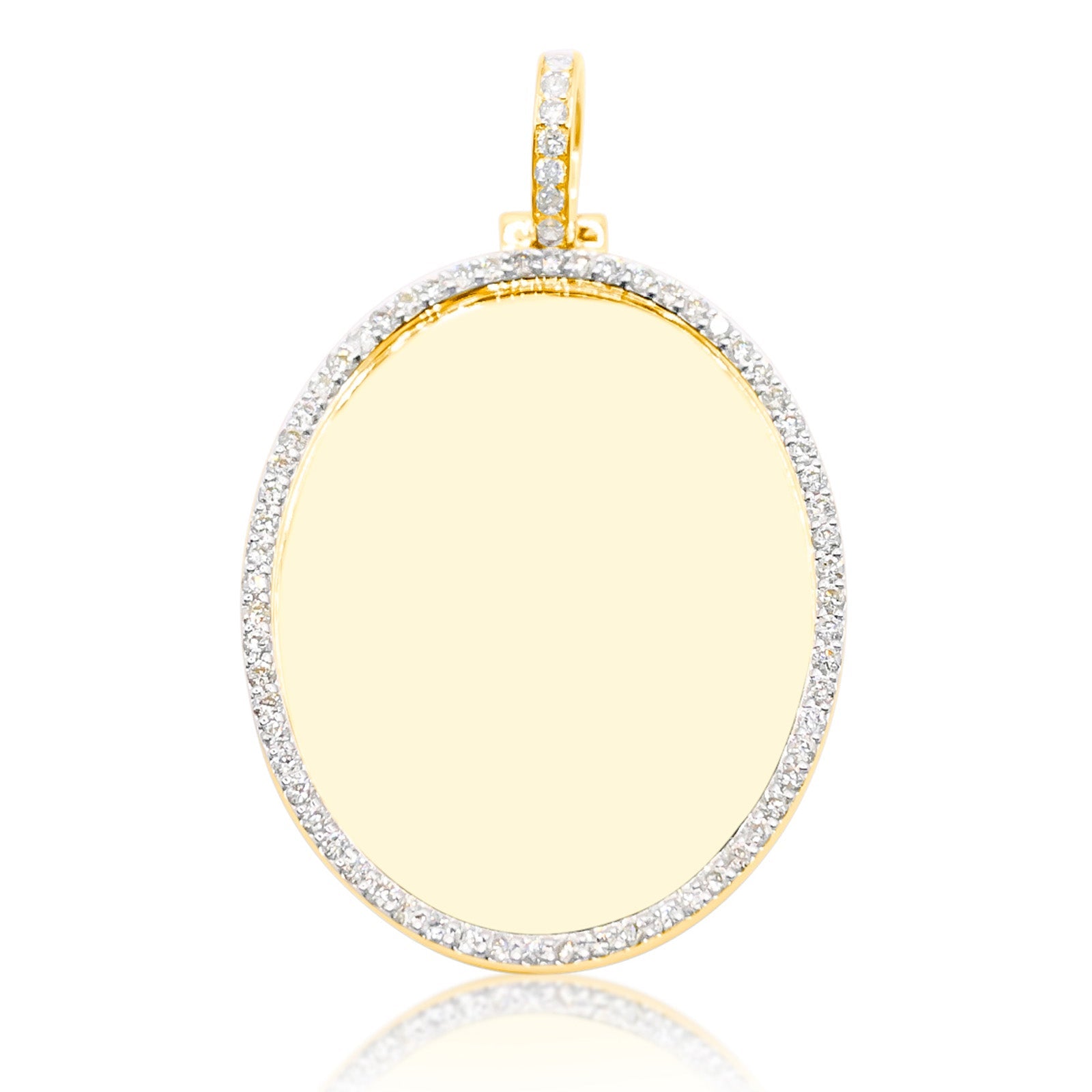 10K Gold Diamond Custom Memory Pendant 2.50CT