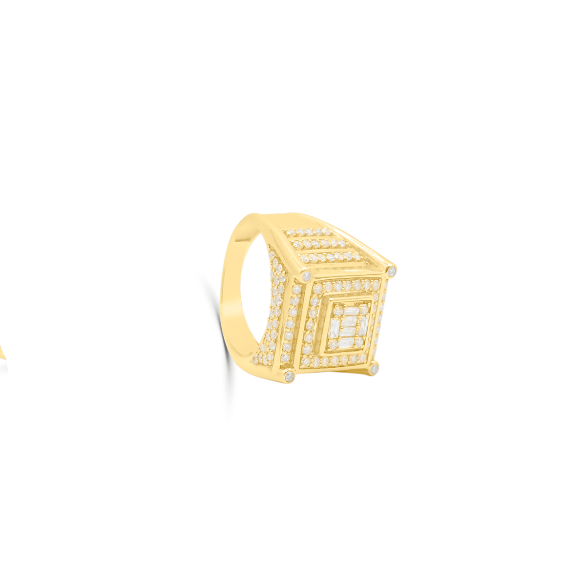 10K Gold Diamond Men's Ring 2.53CT