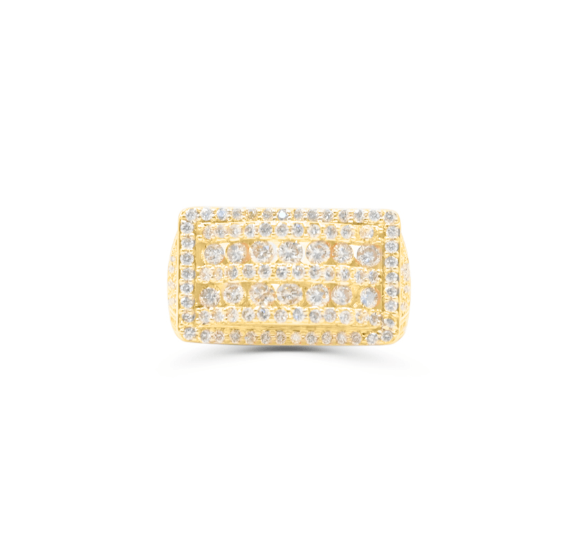 10K Gold Diamond Men's Ring 2.55CT