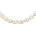 6mm 10K Iced Out Gold Diamond Chain