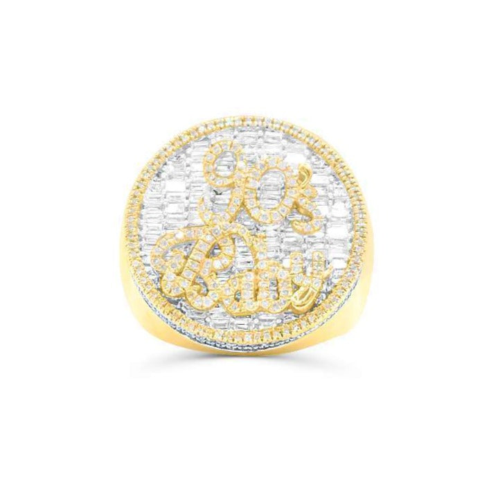 10K Gold Diamond Men's Ring 2.03CT