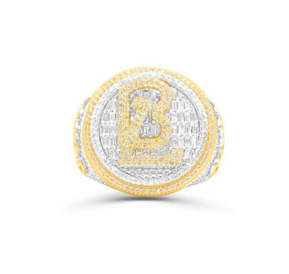 10K Gold Diamond Men's Ring 2.60CT