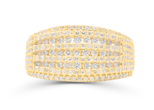 10K Gold Diamond Men's Ring 1.95CT