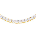 8mm 10K Tennis Gold Diamond Link Necklace