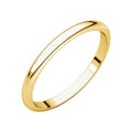 10k Yellow Gold 2mm High Polished Wedding Band
