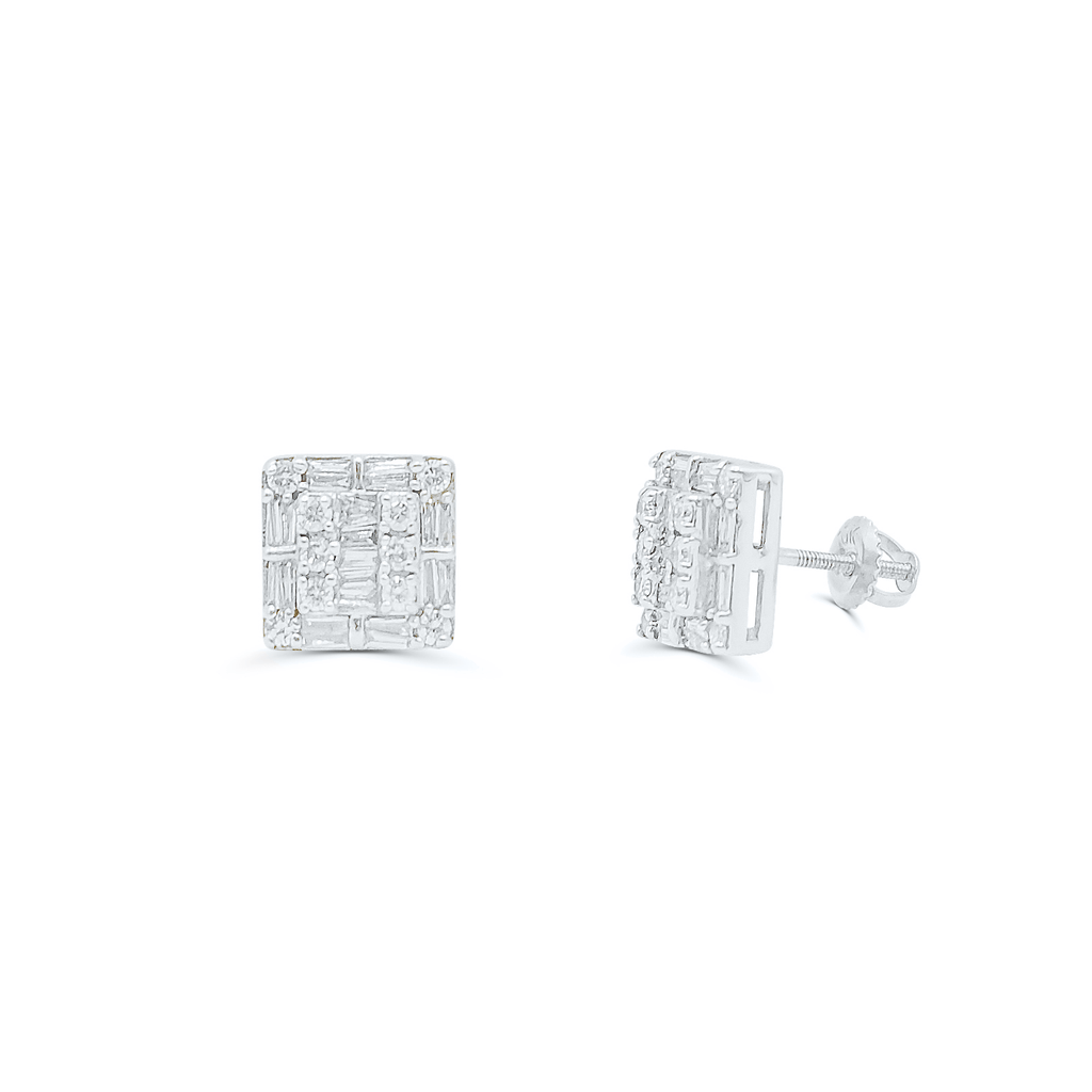 10K Yellow Gold Diamond Earring