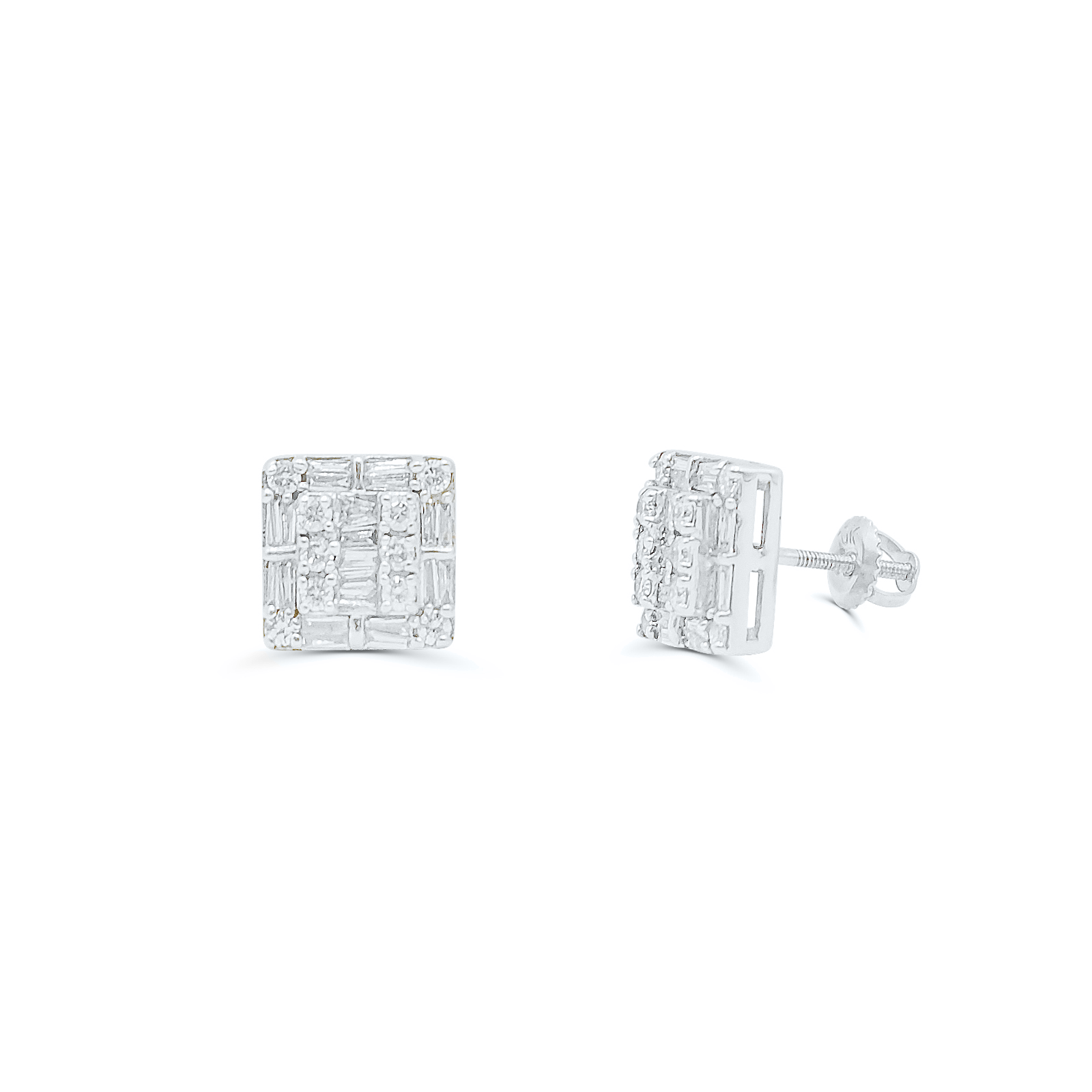 10K Yellow Gold Diamond Earring