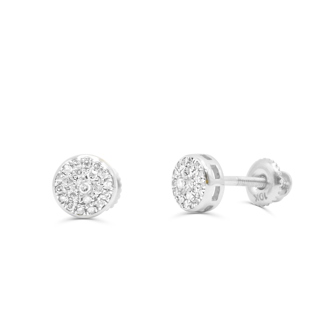 10K Yellow Gold Diamond Earring