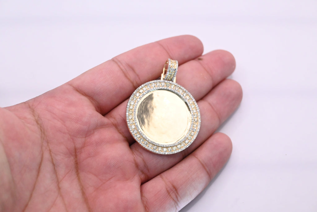 10K Gold Diamond Custom Memory Pendant 3.00CT