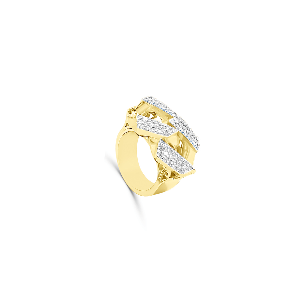 10K Gold Diamond Men's Ring 3.00CT