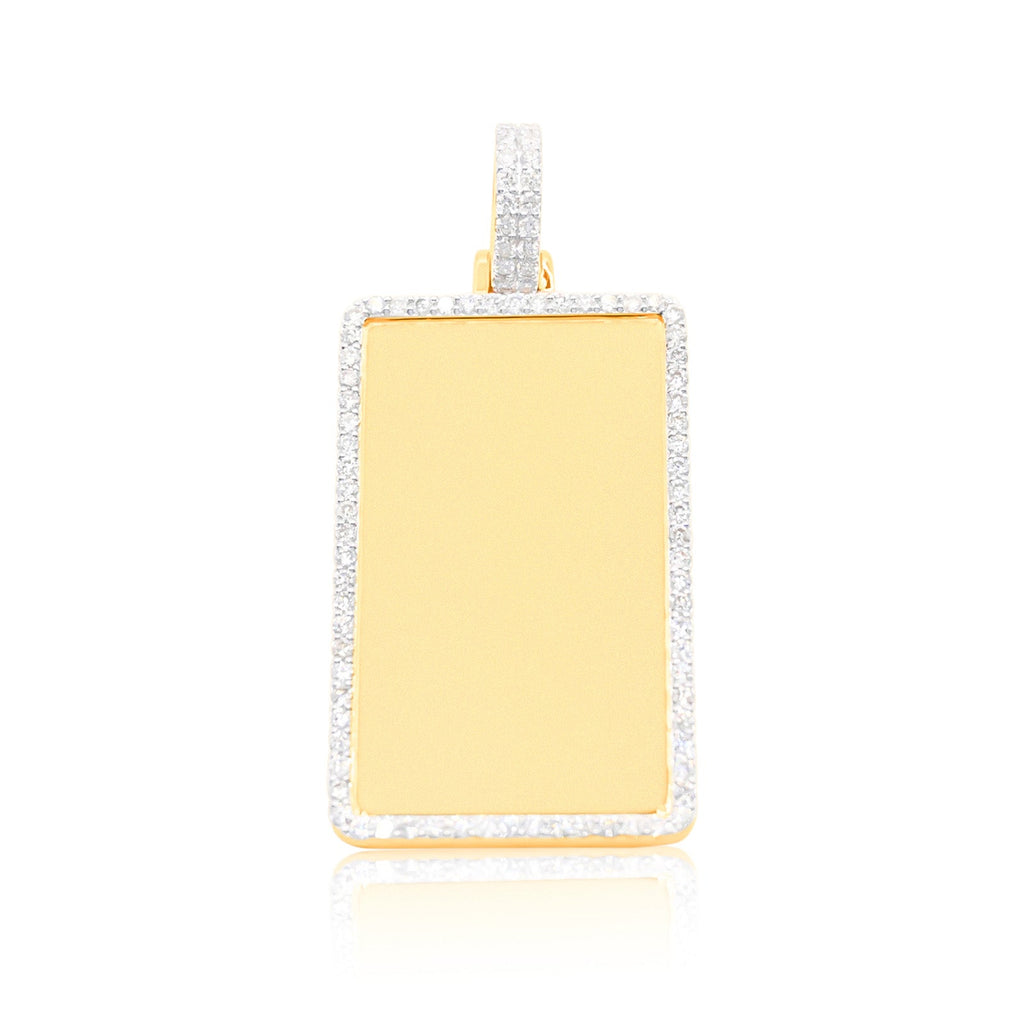 10K Gold Diamond Custom Memory Pendant 3.05CT