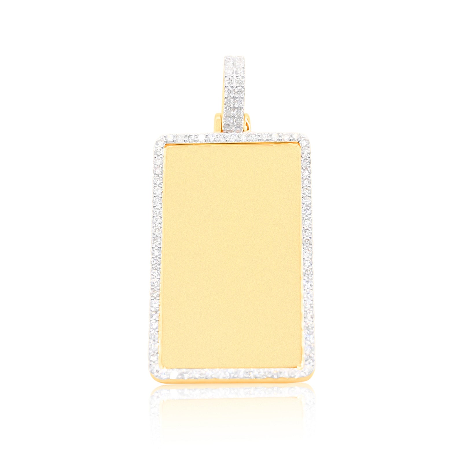 10K Gold Diamond Custom Memory Pendant 3.05CT