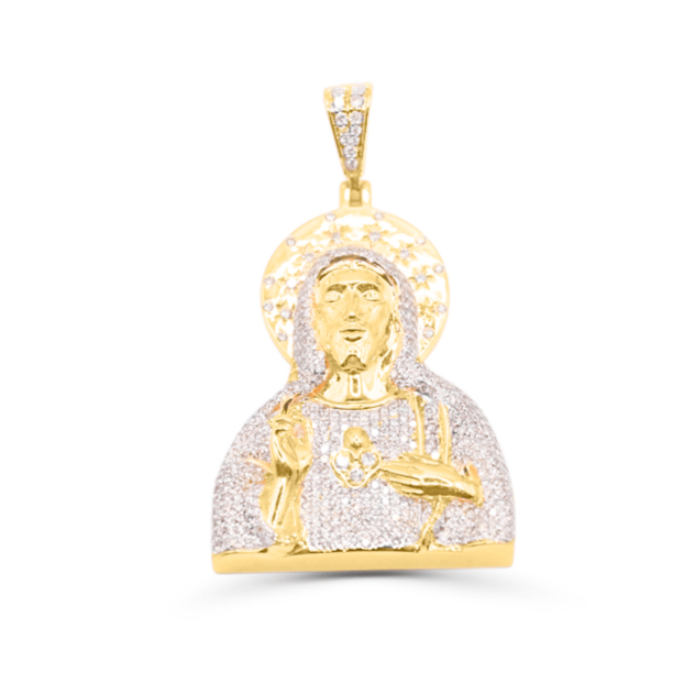 10K Gold Diamond Pendant 3.15CT
