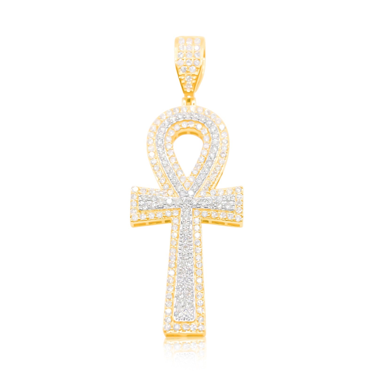 10K Gold Diamond Pendant 3.25CT
