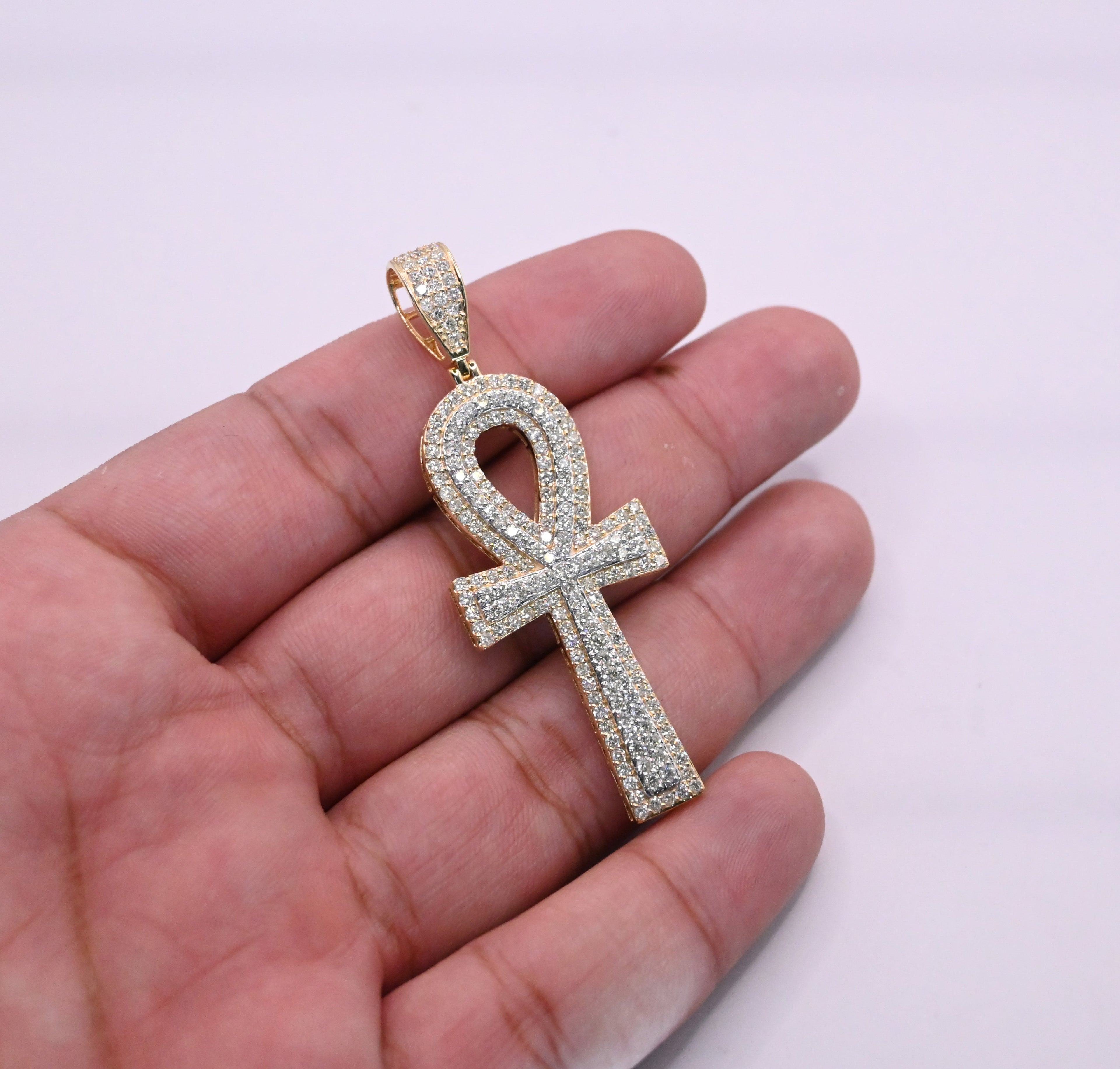 10K Gold Diamond Pendant 3.25CT