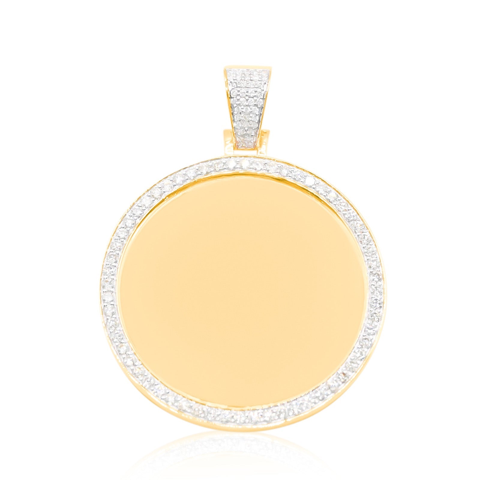 10K Gold Diamond Custom Memory Pendant 3.25CT