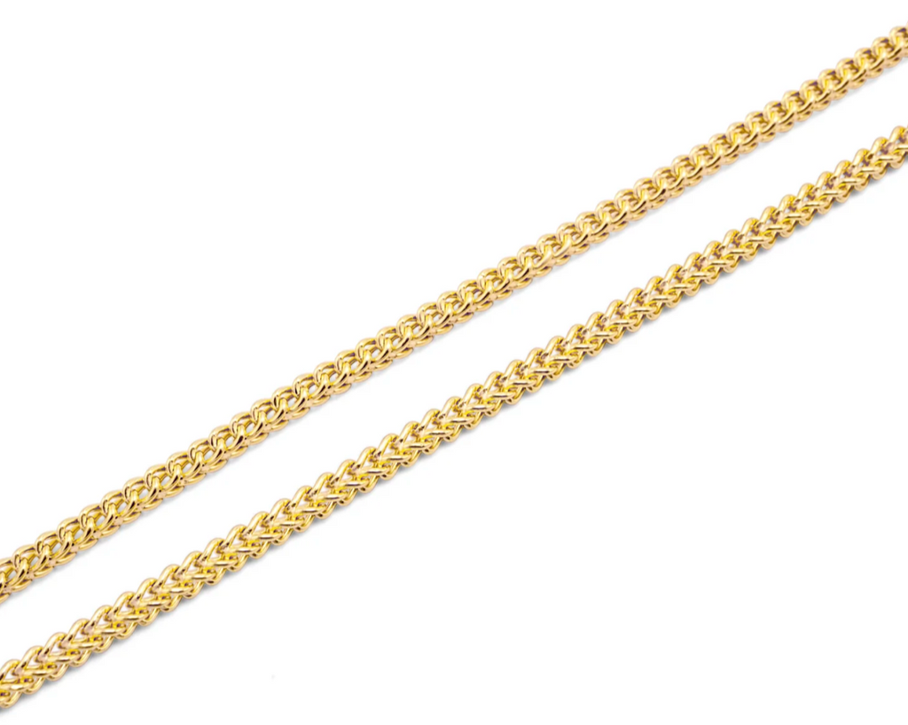 3.5mm 10K Hollow Franco Chain