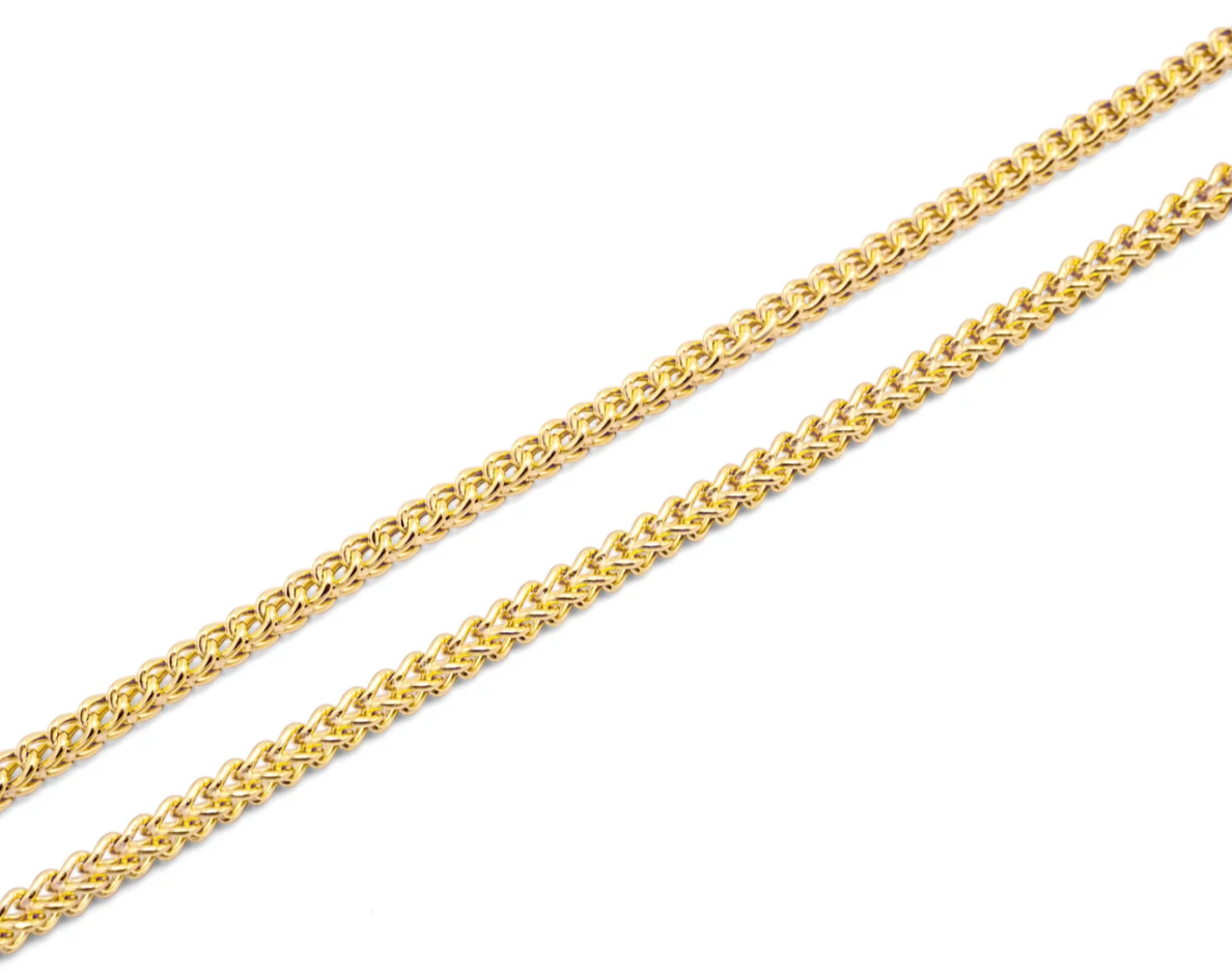 4mm 10K Hollow Franco Chain