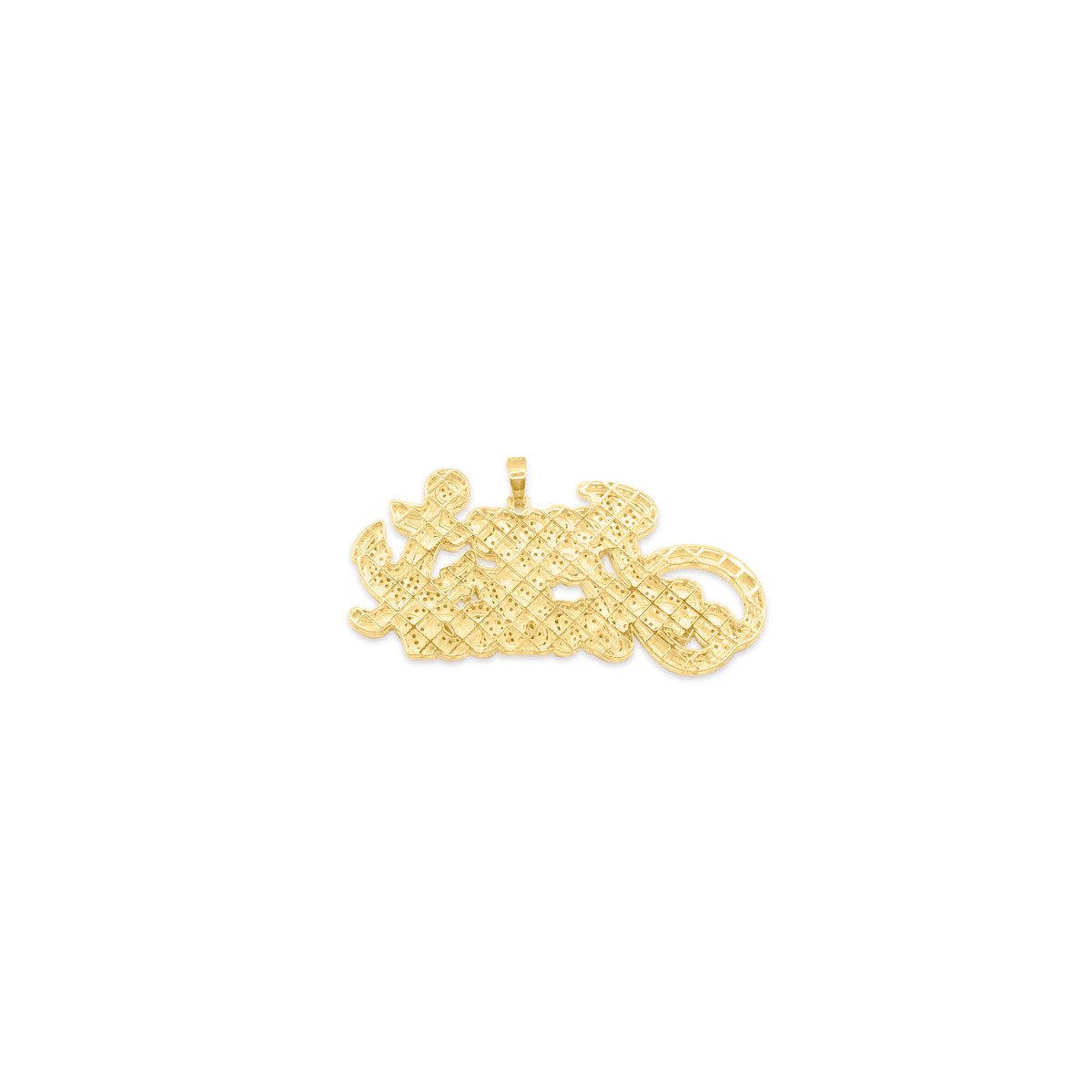 10K Gold Diamond Pendant 3.50CT