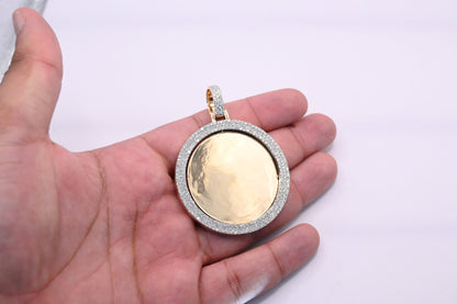 10K Gold Diamond Custom Memory Pendant 3.50CT