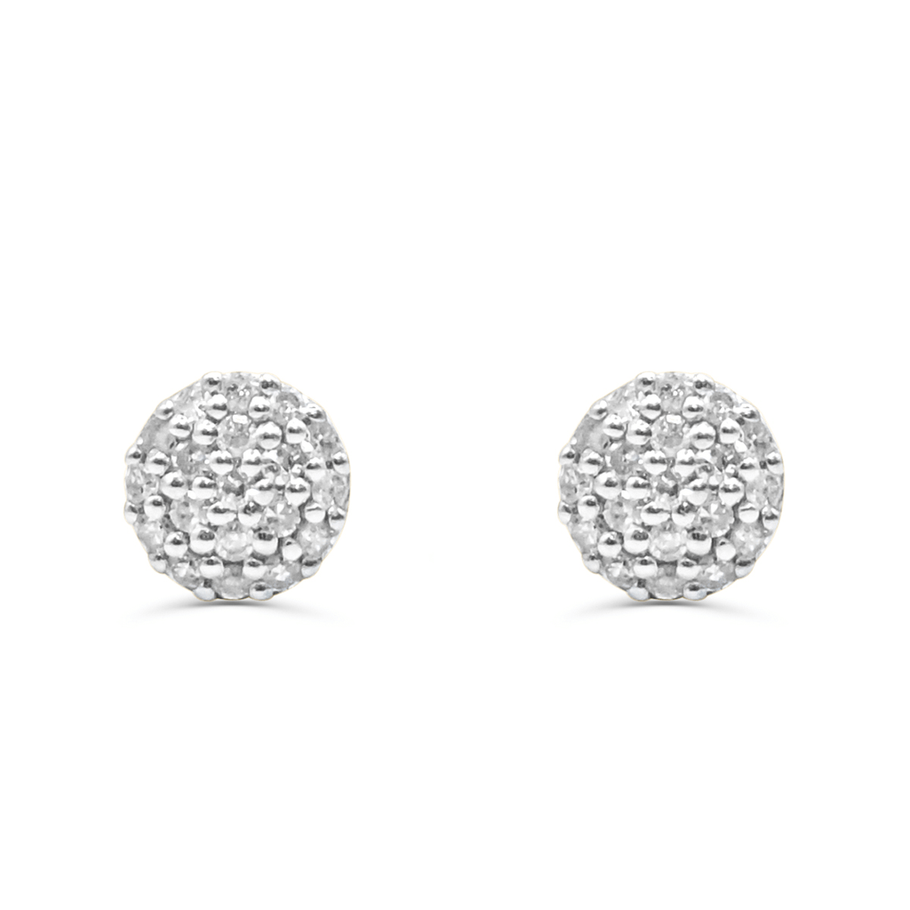 10K Yellow Gold Diamond Earring