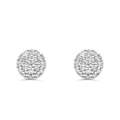 10K Yellow Gold Diamond Earring