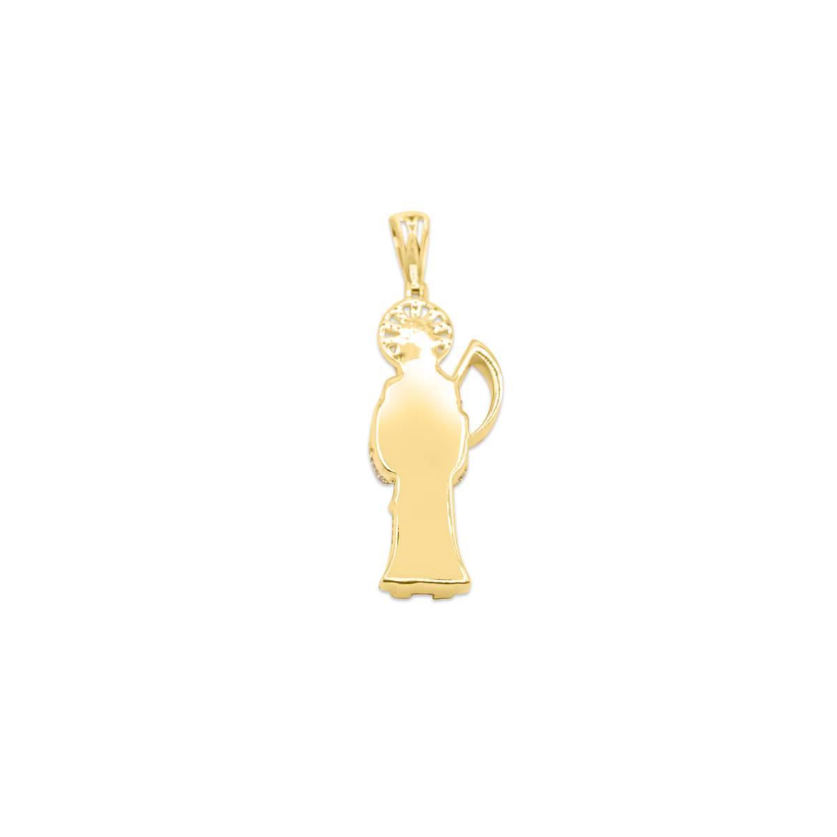 10K Gold Diamond Pendant 1.10CT
