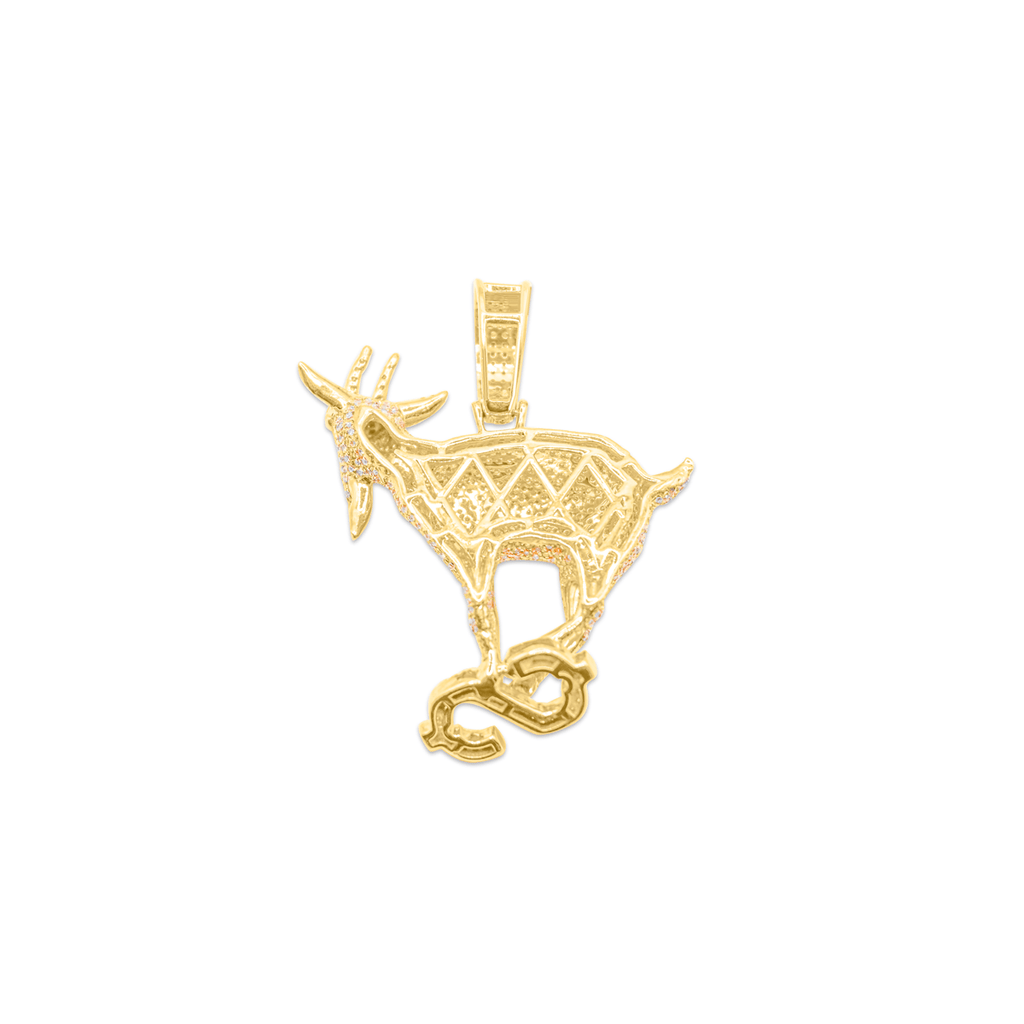 10K Deer $ Gold Diamond Pendant 1.50