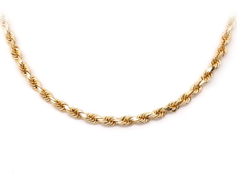 3mm 10K Hollow Rope Chain