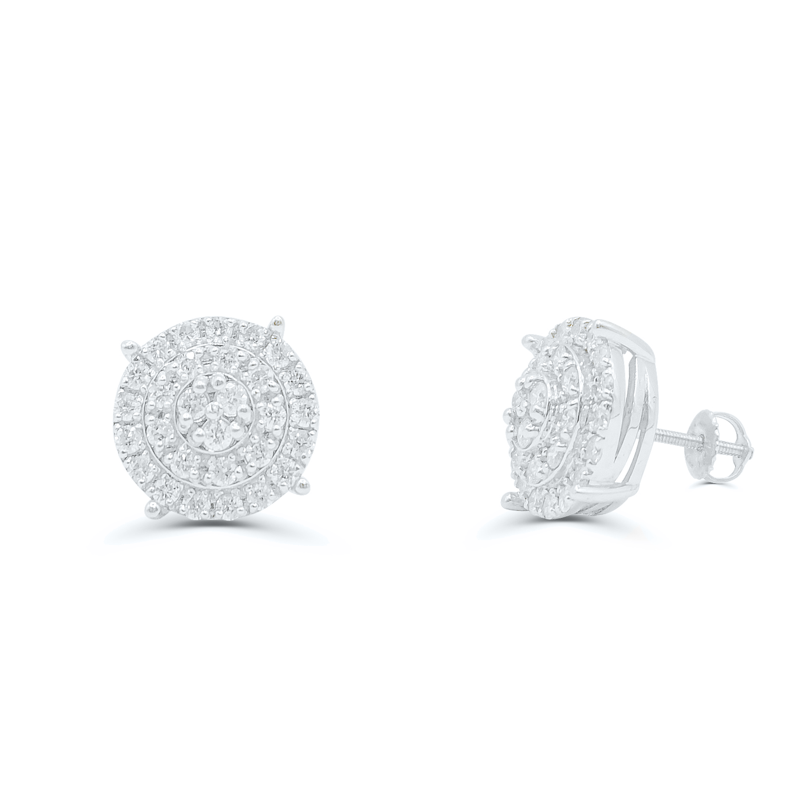 10K Yellow Gold Diamond Earring