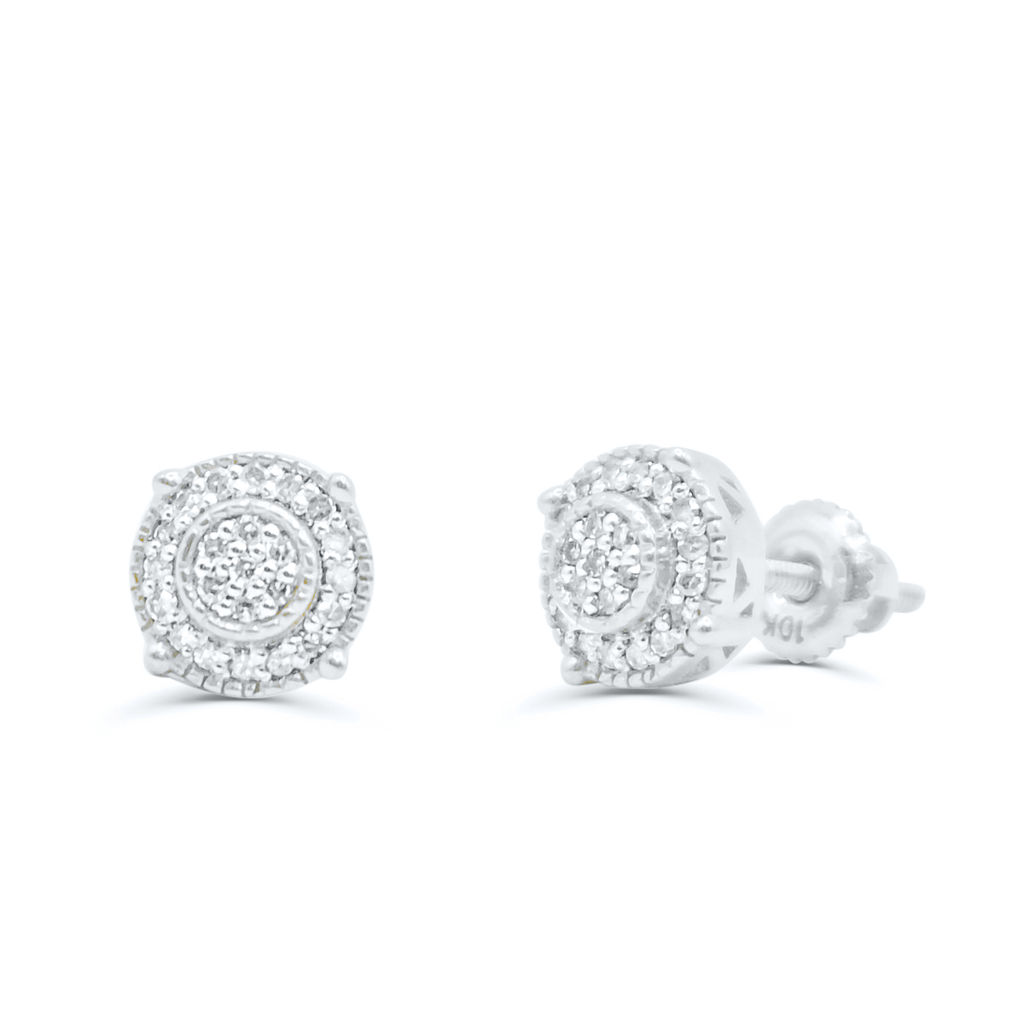 10K Yellow Gold Diamond Earring